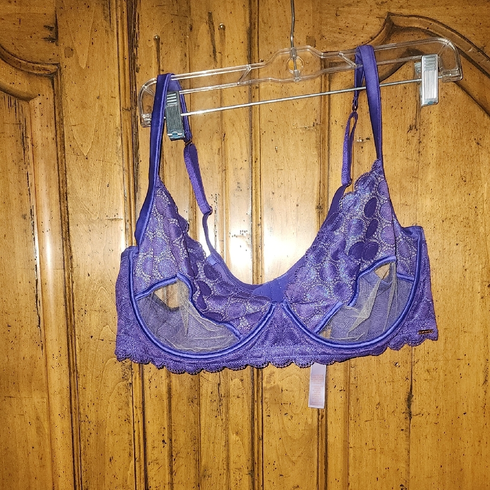 Savage X Fenty Purple Lace Bra